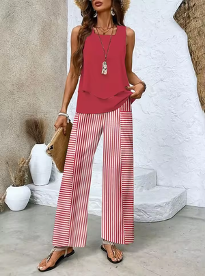 Conjunto de Dos Piezas: Top y Pantalón