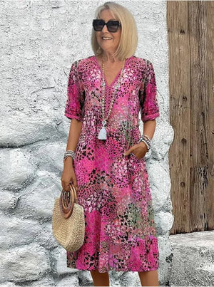 Helena | Vestido Vibrante de Largo Medio