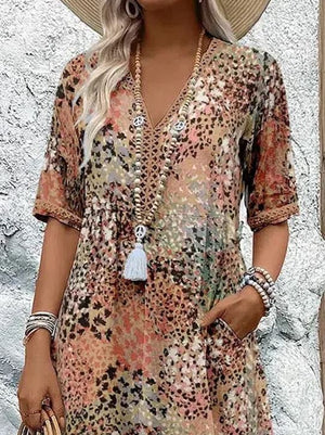 Helena | Vestido Vibrante de Largo Medio