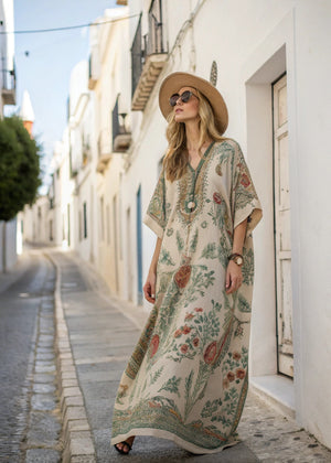 Vestido Kaftán Bohemio Estampado