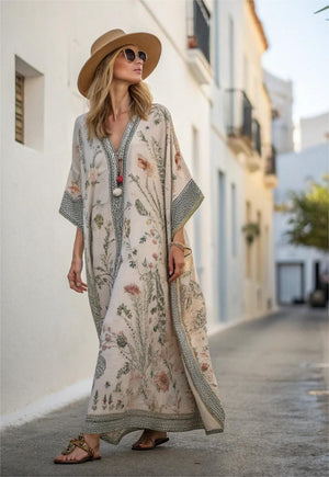 Vestido Kaftán Bohemio Estampado
