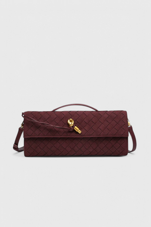 Bolso de hombro de ante, elegancia atemporal