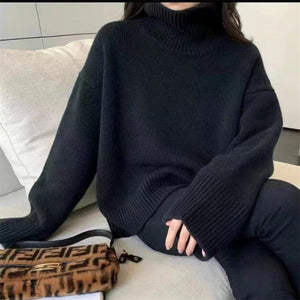 Blusa de malla con cuello alto Sabrina