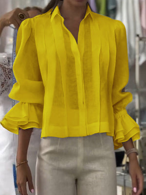 Verena – Blusa con Solapa Lumière