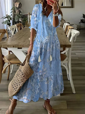 Boho Vestido con Cobertura para Abdomen - Estilo Elegante y Cómodo