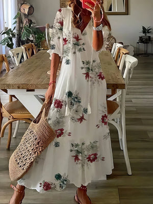 Boho Vestido con Cobertura para Abdomen - Estilo Elegante y Cómodo