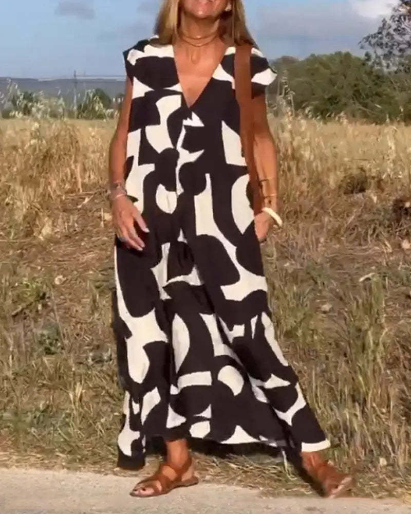 Vestido cruzado con cuello en V Babet