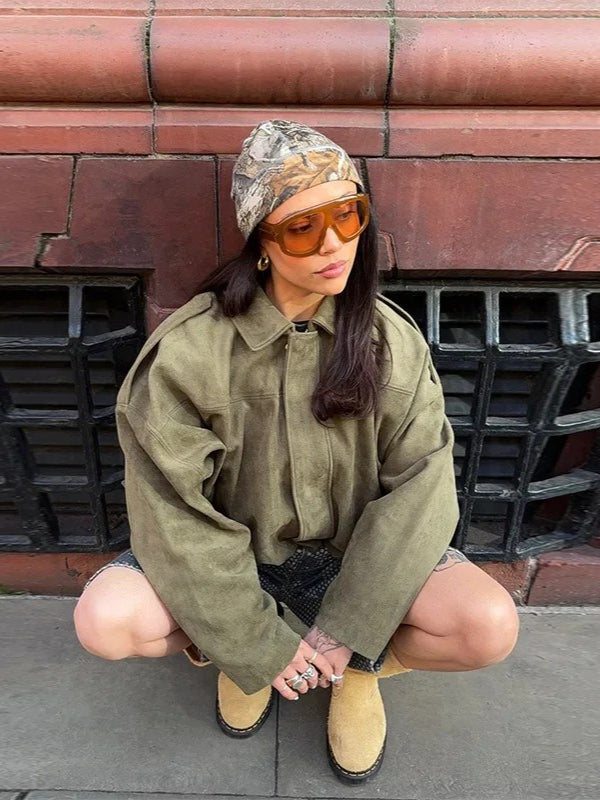 Serie de Chaquetas Bomber de Ante