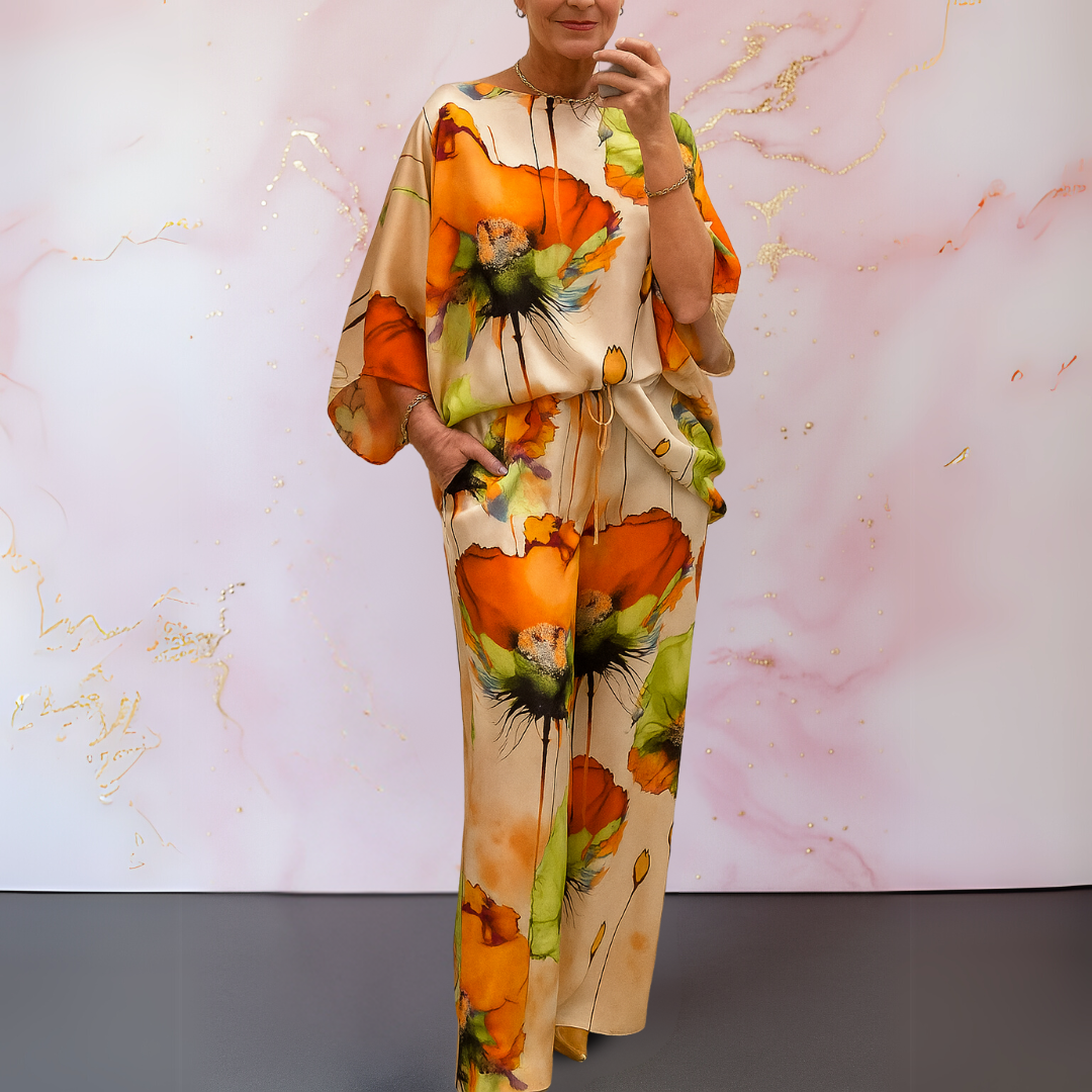 Moniek | Conjunto de Duas Peças de Cetim para Mulher