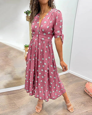 Monique™ | Vestido Elegante con Lunares