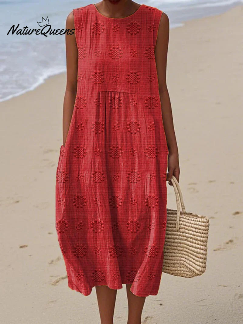 Élodie | Vestido Sin Mangas Bordado