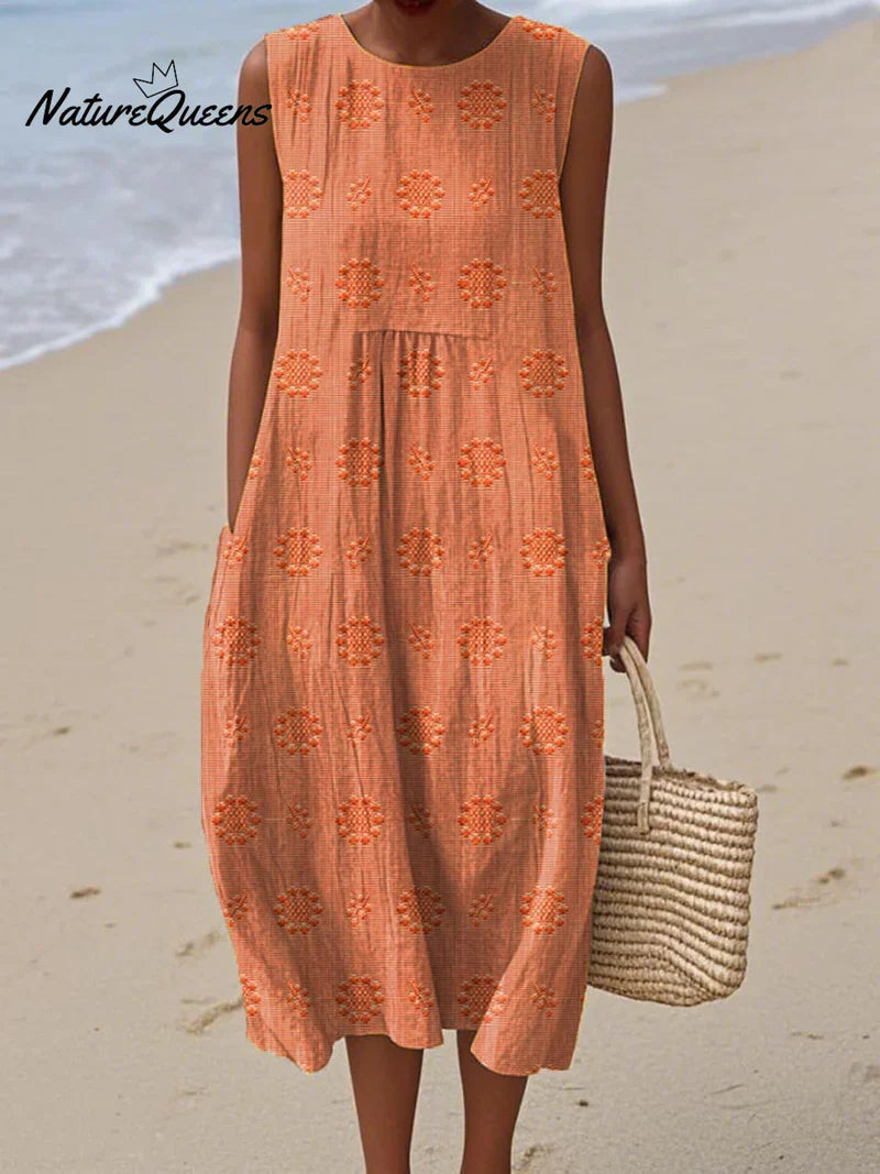 Élodie | Vestido Sin Mangas Bordado