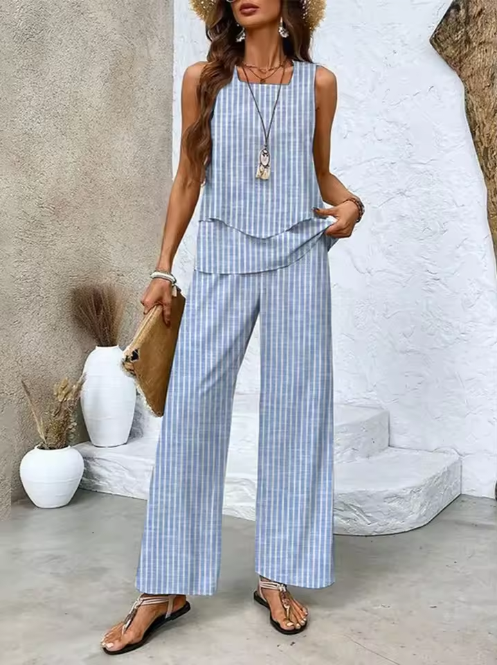 Conjunto de Dos Piezas: Top y Pantalón