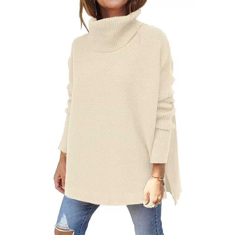 Cira® | Suéter de Cuello Alto Oversized Chic y Acogedor