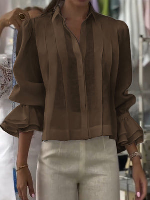 Verena – Blusa con Solapa Lumière