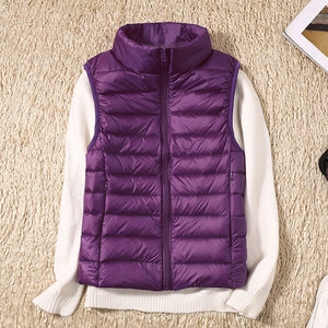 Sarah™ | Chaleco ligero de plumas con diseño plisado