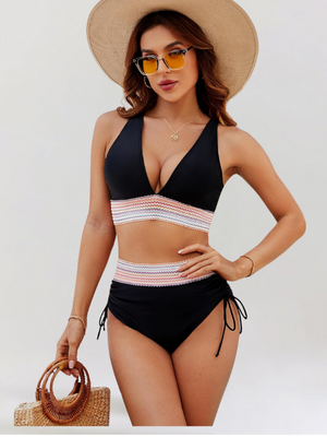 Conjunto de Bikini con Control de Barriga y Cintura Alta