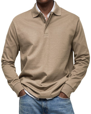 POLO DE LUJO DE MANGAS LARGAS