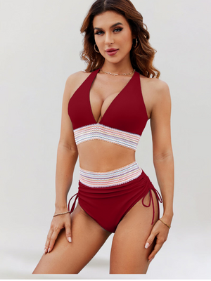 Conjunto de Bikini con Control de Barriga y Cintura Alta