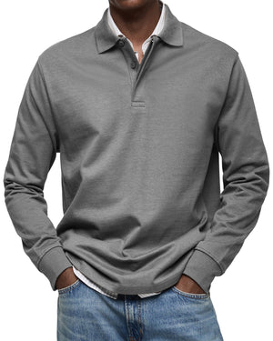 POLO DE LUJO DE MANGAS LARGAS