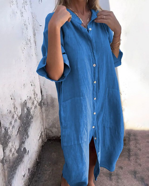 Melanie | Vestido Camisero Casual Estilo Ibiza