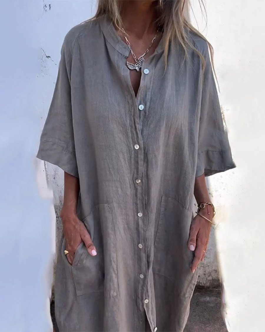 Melanie | Vestido Camisero Casual Estilo Ibiza