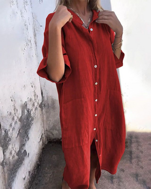 Melanie | Vestido Camisero Casual Estilo Ibiza