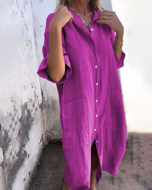 Melanie | Vestido Camisero Casual Estilo Ibiza