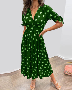 Monique™ | Vestido Elegante con Lunares