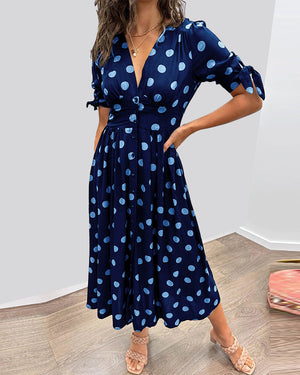 Monique™ | Vestido Elegante con Lunares