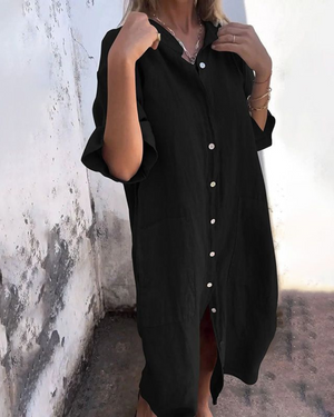 Melanie | Vestido Camisero Casual Estilo Ibiza