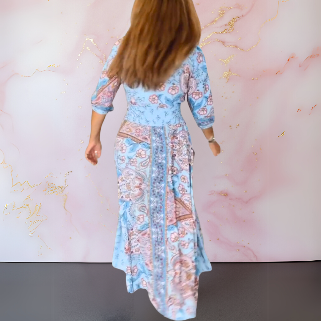 Marga | Elegante vestido de verano con escote en V