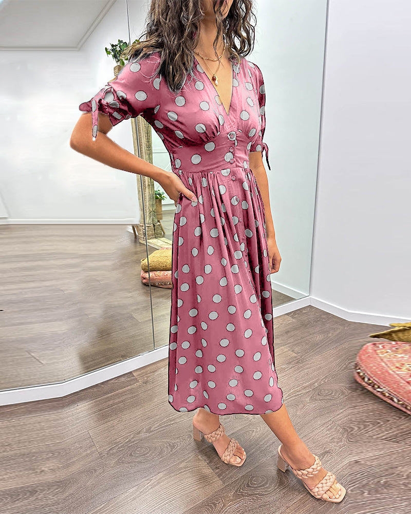 Monique | Vestido Elegante con Lunares