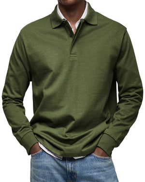 POLO DE LUJO DE MANGAS LARGAS