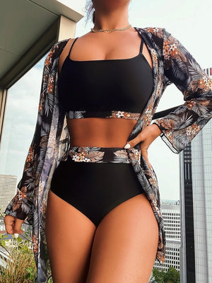 Conjunto de ropa de playa Aurora - Negro