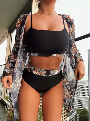 Conjunto de ropa de playa Aurora - Negro