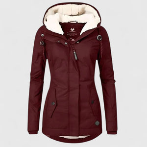 Elayne | Elegante Chaqueta con Capucha para Todas las Estaciones