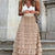 Falda Maxi con Capas de Volantes