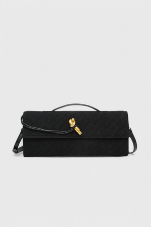 Bolso de hombro de ante, elegancia atemporal