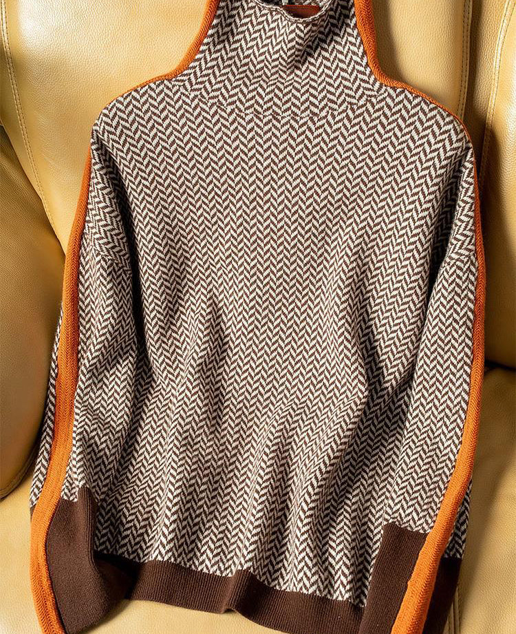 Blusa Renee Con Cuello Alto y Estampado