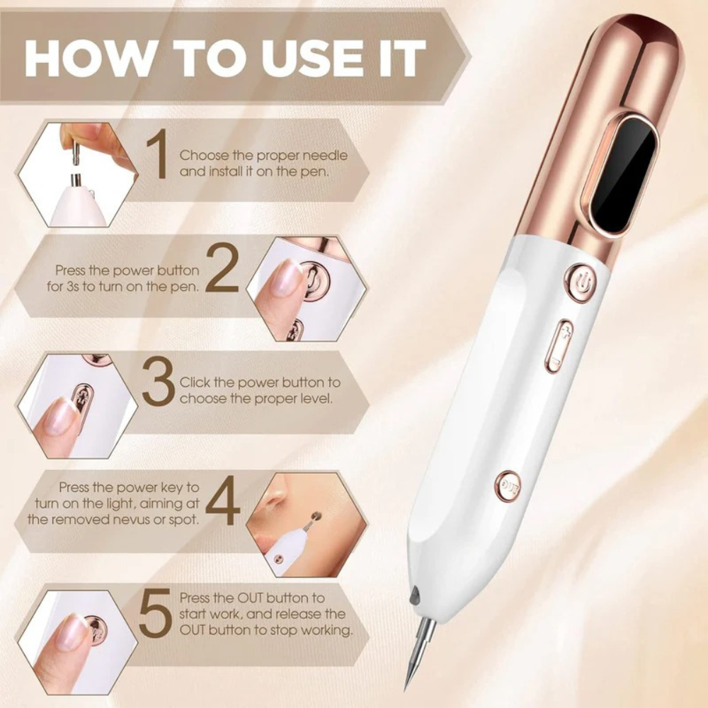 Lápiz Recargable para Eliminar Verrugas y Piel Seca