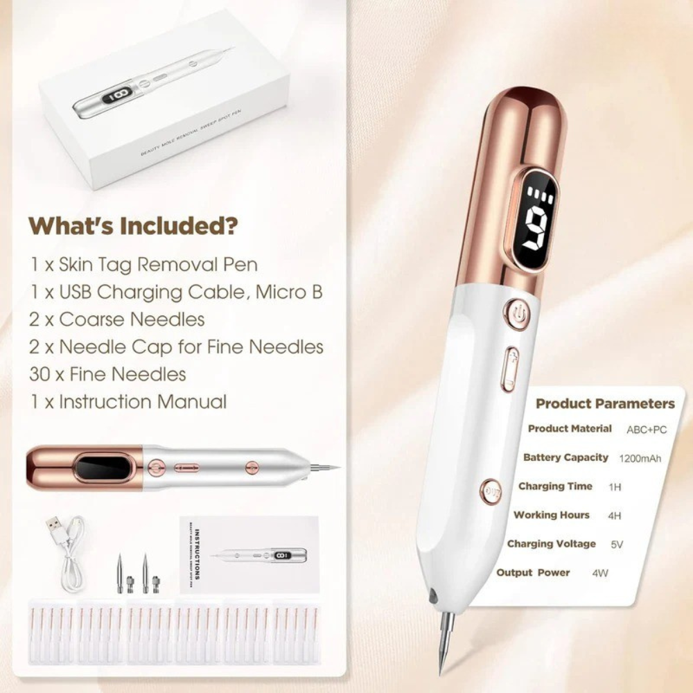 Lápiz Recargable para Eliminar Verrugas y Piel Seca