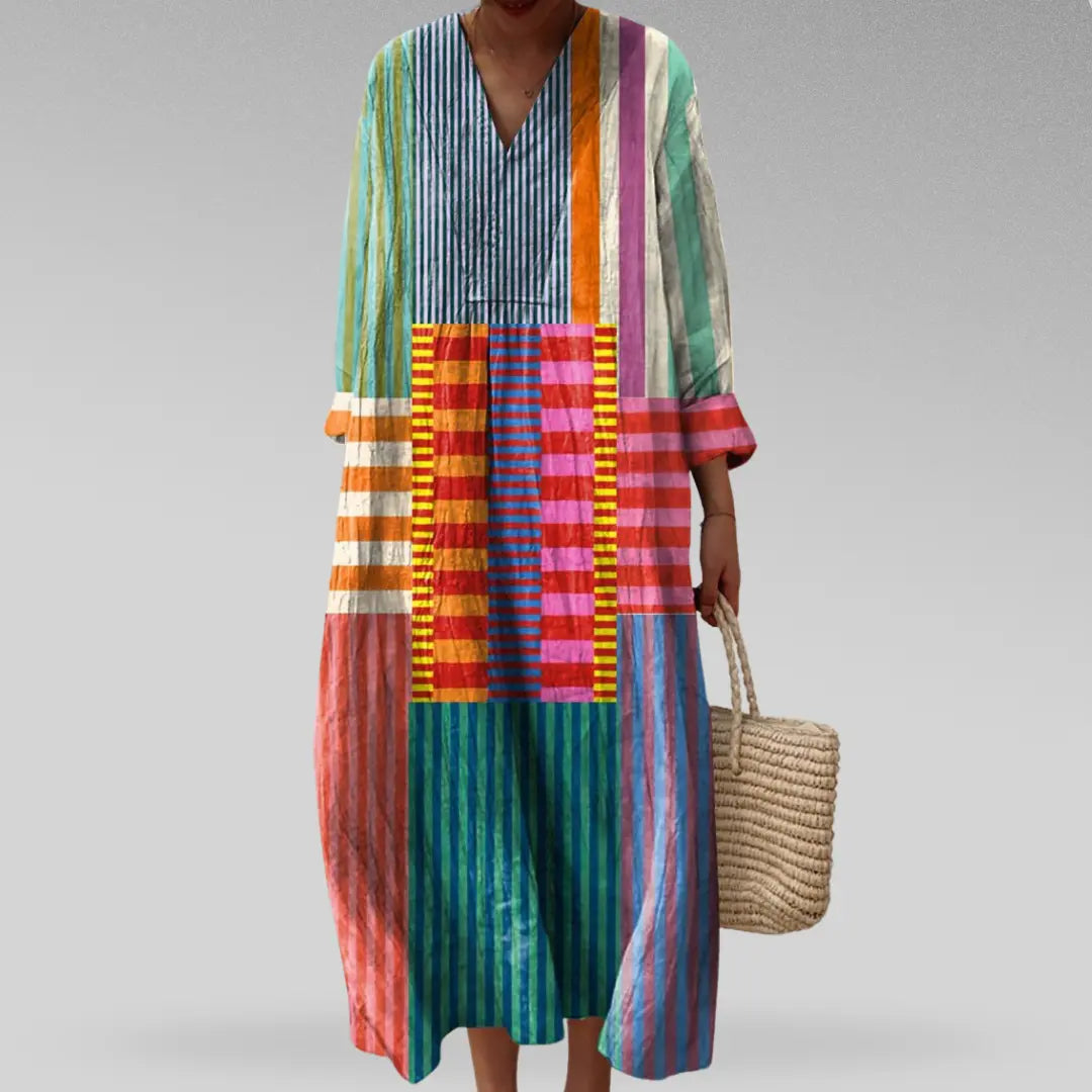 Jennifer™ Vestido con patrones geométricos