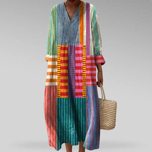 Jennifer™ Vestido con patrones geométricos