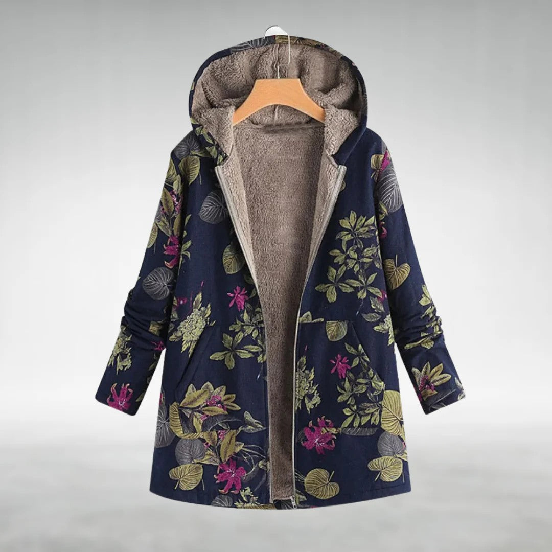 Annita I Chaqueta Polar Elegante con Estampado Floral