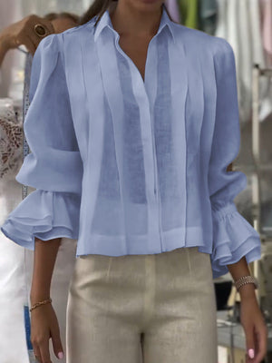Verena – Blusa con Solapa Lumière