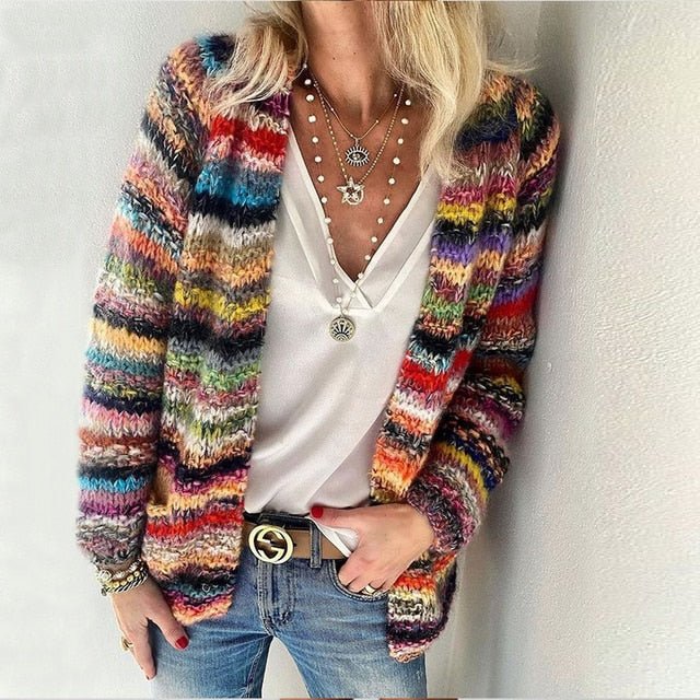 Catherine | Cárdigan Multicolor Acogedor
