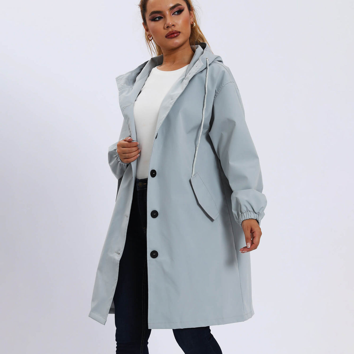 Sofía - Elegante Gabardina Impermeable con Botones
