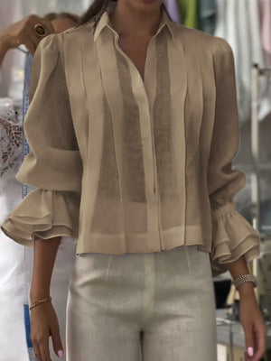 Verena – Blusa con Solapa Lumière