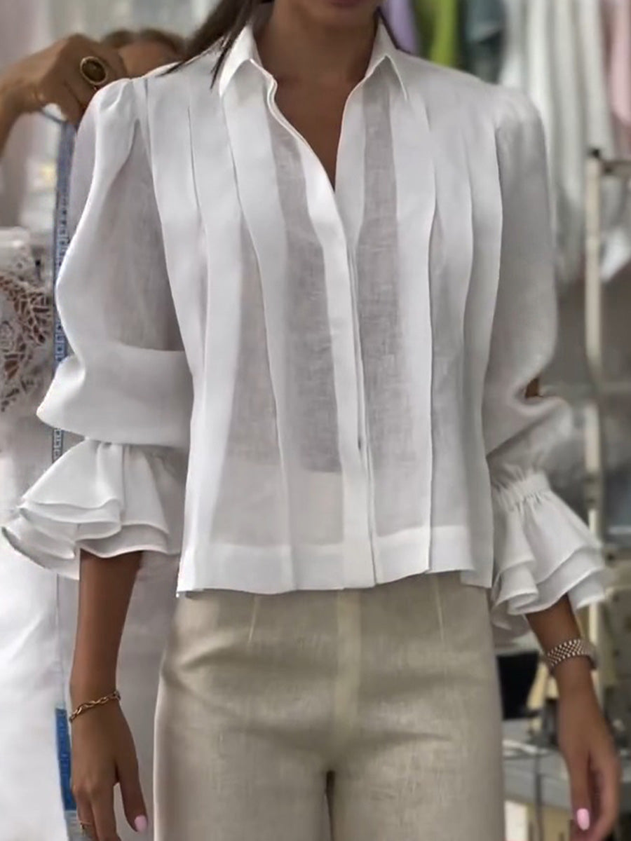 Verena – Blusa con Solapa Lumière